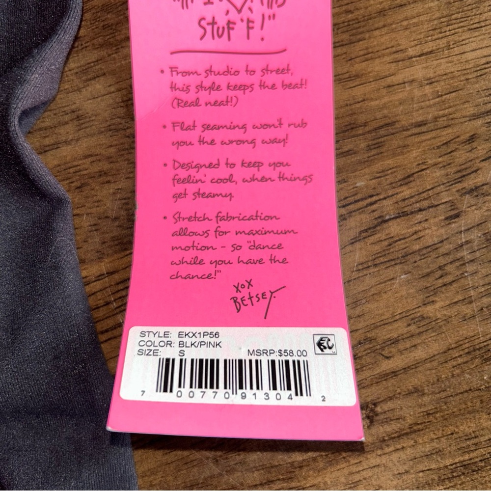NWT BETSEY JOHNSON performance legging sz small - Picture 5 of 8